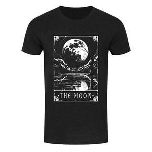 Deadly Tarot  The Moon Mens Heather Black Denim Tshirt